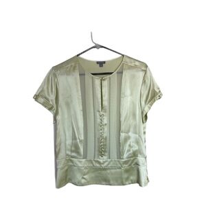 Ann Taylor Light Yellow Blouse